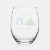 The egg hunt has begun. ステムなしワイングラス (裏面)