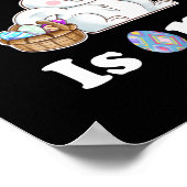 The Egg Hunt Is On Easter Day Hunt Easter Bunny ポスター (角)