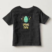 The Egg says it’s Spring Time トドラーTシャツ (正面)