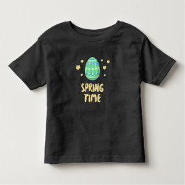 The Egg says it’s Spring Time トドラーTシャツ