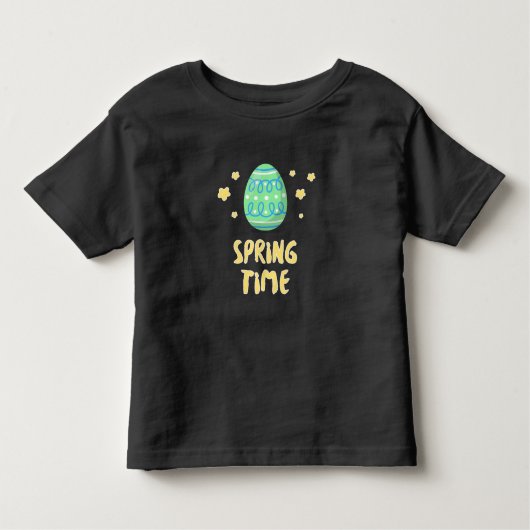 The Egg says it’s Spring Time トドラーTシャツ (正面)