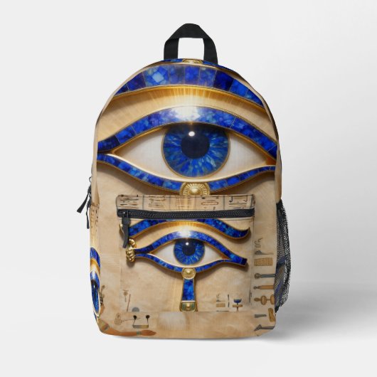 The Egyptian Eye プリントバックパック (正面)