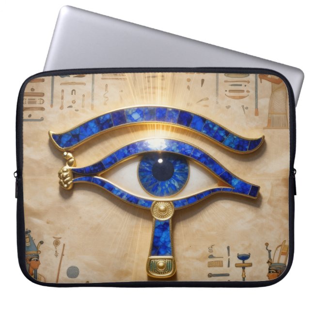 The Egyptian Eye ラップトップスリーブ (正面)