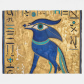 The Egyptian Eye´3 フリースブランケット (正面(横))