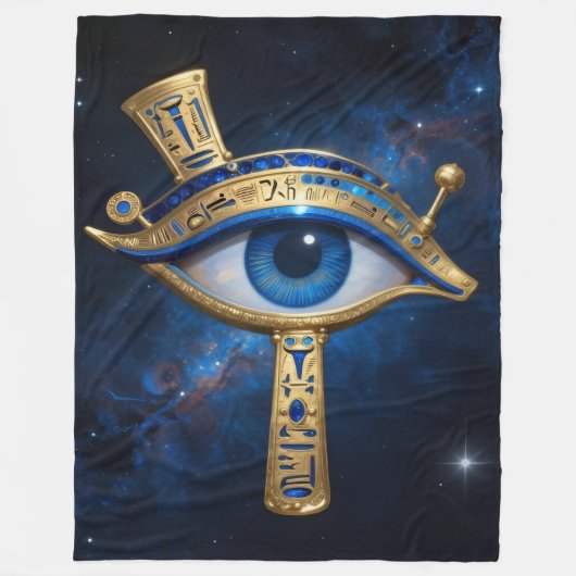The Egyptian Eye´7 フリースブランケット (正面)