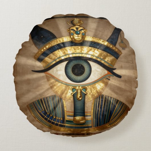 The Egyptian Eye´9 ラウンドクッション (正面)
