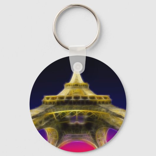 The Eiffel Tower, Paris, France キーホルダー (正面)