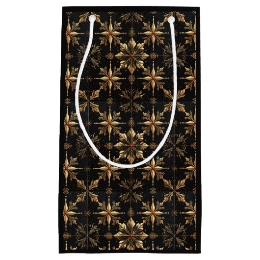 The Elegant Christmas - Black スモールペーパーバッグ (正面)