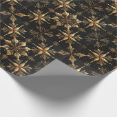 The Elegant Christmas - Black ラッピングペーパー (角)