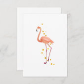 The elegant flamingo 招待状 (正面/裏面)