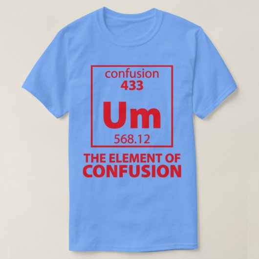 The Element of Confusion Tシャツ (デザイン正面)