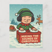 The Elf DJ on the Snowy Path シーズンポストカード (正面)