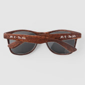 The Elite - Wooden Sunglasses – 2026 Personalized サングラス (裏面)