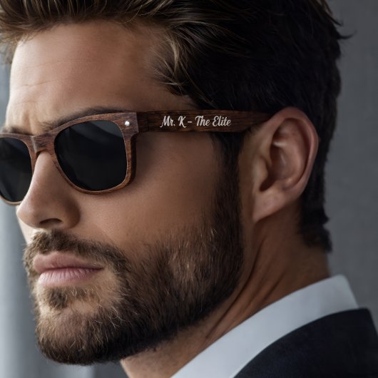The Elite - Wooden Sunglasses – 2026 Personalized サングラス