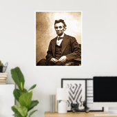 The Emancipator素晴らし - Abe Lincoln (1865) ポスター (ホームオフィス)