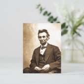 The Emancipator素晴らし - Abe Lincoln (1865) ポストカード (スタンド正面)