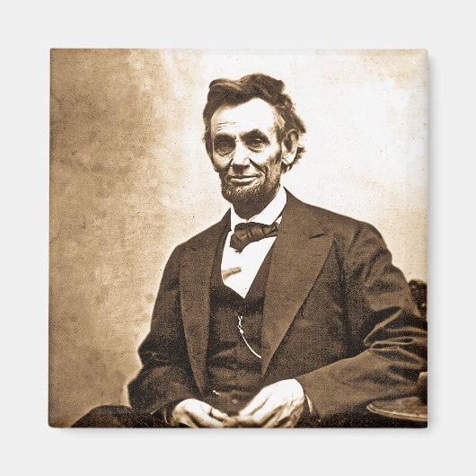 The Emancipator素晴らし - Abe Lincoln (1865) マグネット (正面)