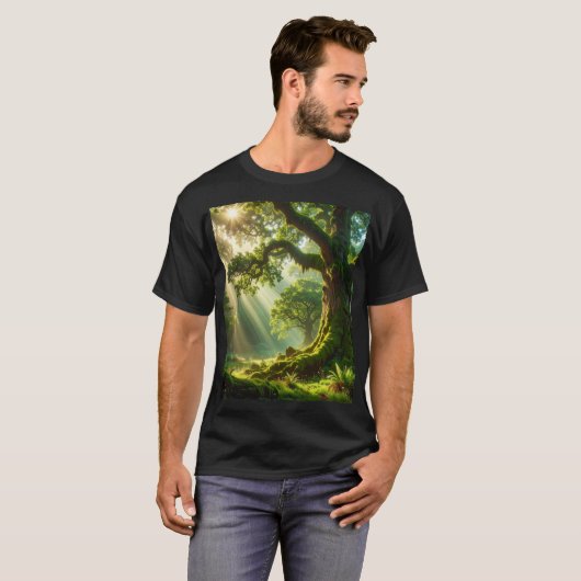 The Emerald Grove: Ancient Light Tシャツ (正面フル)