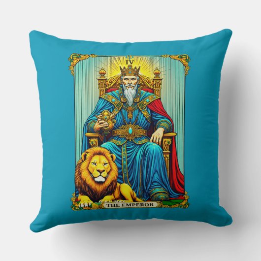 The Emperor Tarot Card Art クッション (裏面)