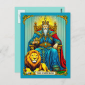 The Emperor Tarot Card Art ポストカード (正面/裏面)