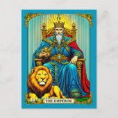 The Emperor Tarot Card Art ポストカード (正面)