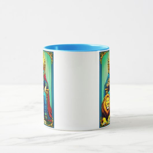 The Emperor Tarot Card Art マグカップ (中央)