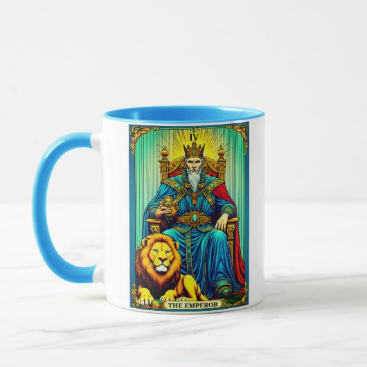 The Emperor Tarot Card Art マグカップ (左)