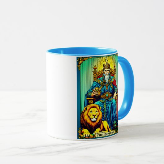 The Emperor Tarot Card Art マグカップ (正面右)