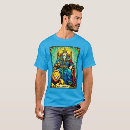The Emperor Tarot Card Art Tシャツ (正面フル)