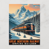 The Empire Builder Vintage Train ポストカード (正面)