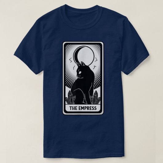 The Empress Black Cat Card Halloween Costume Horro Tシャツ (デザイン正面)