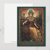 The Empress (Freyja) Tarot Art Flat Thank You Card サンキューカード (正面/裏面)