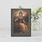 The Empress (Freyja) Tarot Art Flat Thank You Card サンキューカード (スタンド正面)
