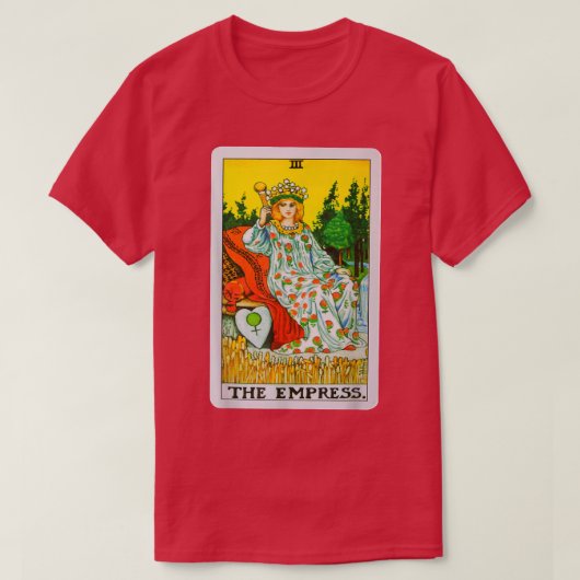 The Empress Tarot Card Graphic Tee Tシャツ (デザイン正面)