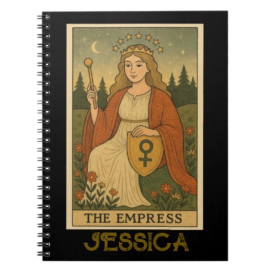 The Empress Tarot Card Unisex ノートブック (正面)