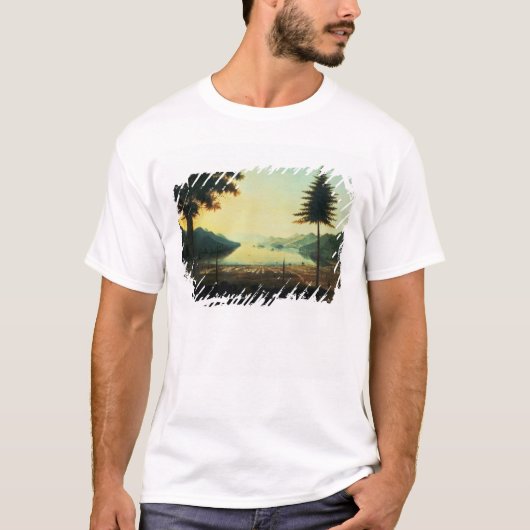 『The Encampment at Lake George, New York, 1759』 (油 Tシャツ (正面)
