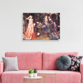The Enchanted Garden 1917 John William Waterhouse キャンバスプリント (インサイチュ (リビング))