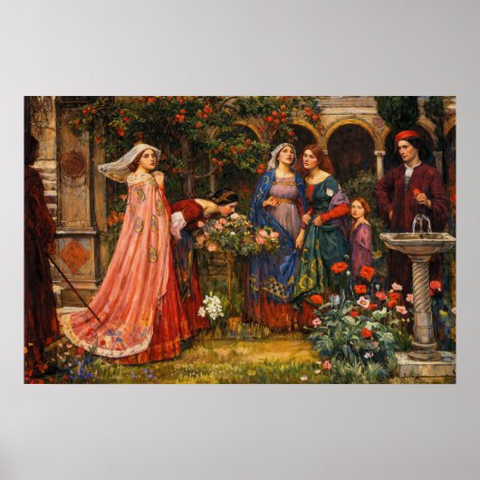 The Enchanted Garden by John William Waterhouse ポスター (正面)