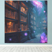 The Enchanted Library キャンバスプリント (インサイチュ (ウッドフロア))