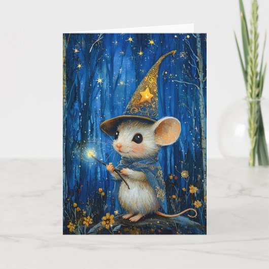 The Enchanted Magician Mouse Fantasy Art カード (正面)