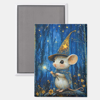 The Enchanted Magician Mouse Fantasy Art マグネット