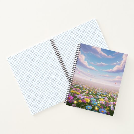 The Enchanted Pastel Meadow Notebook ノートブック (内部)