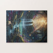 The Enchanted Purple Oasis ジグソーパズル (横)