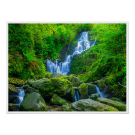 The Enchanting Cascade of Torc Waterfall ポスター