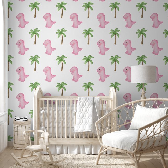 The Enchanting Pink Jungle Dinosaur  壁紙 (キッズ)