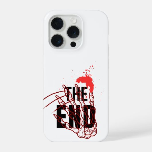 THE END – Creepy Horror Blood Drip Phone Case iPhoneケース (裏面)