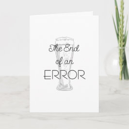 The End of an Error Beer Divorce Card カード