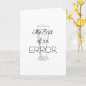 The End of an Error Beer Divorce Card カード (黄色い花)