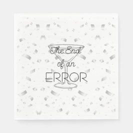 The End of an Error Martini Divorce Party スタンダードランチョンナプキン