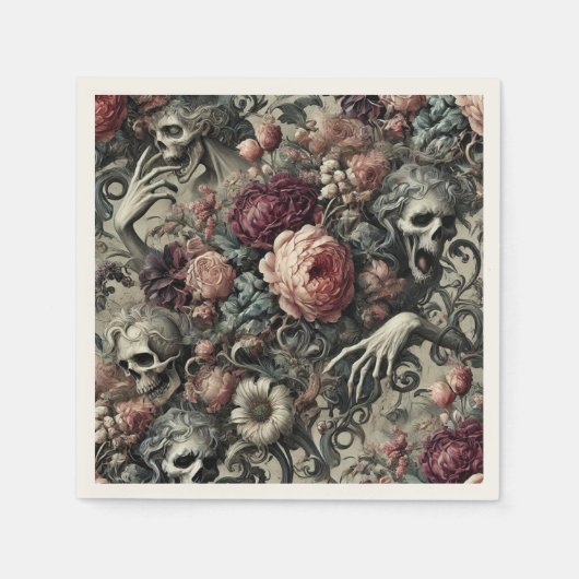 The End of Slumber – Gothic Victorian スタンダードカクテルナプキン (正面)